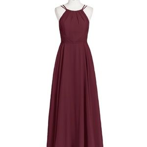 Floor length Azazie Melinda dress